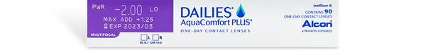 Dailies Aqua Comfort Plus Multifocal (90 pk)