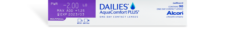 Dailies Aqua Comfort Plus Multifocal (90 pk)